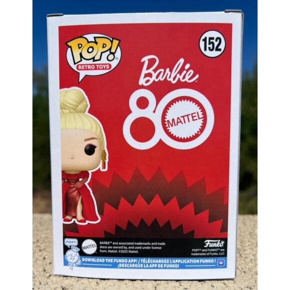 Funko Pop Retro Toys - Barbie 80 Mattel - 80th Anniversary Barbie (#152, NEW) - Picture 5 of 8